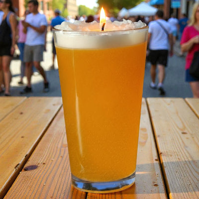 Gel Wax Beer Candle 