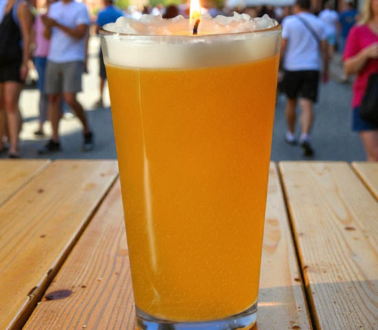 Gel Wax Beer Candle 