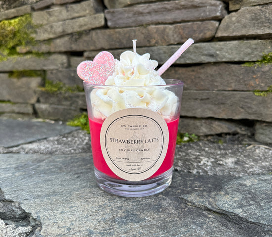 Strawberry Latte Whipped Candle