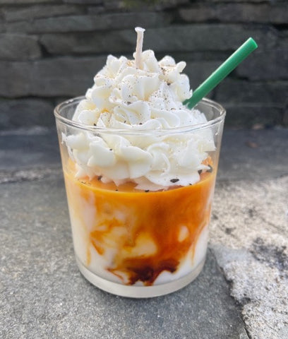 Pumpkin Spice Marbleized Whipped Candle