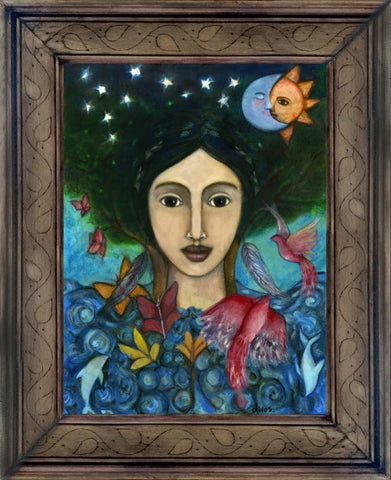 Gaia Reproduction on Canvas