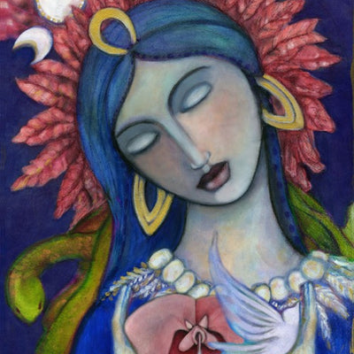 Ixchel Reproduction on Canvas