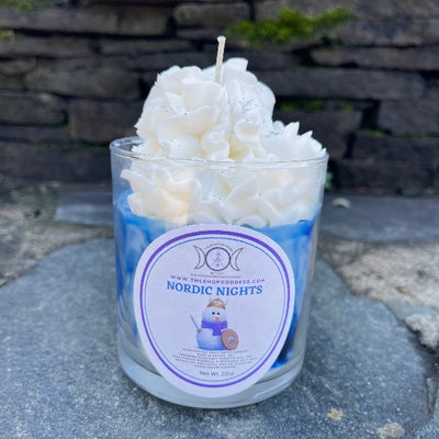 Nordic Nights Marbleized Whipped Candle