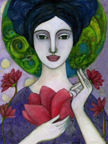 Quan Yin Reproduction on Canvas